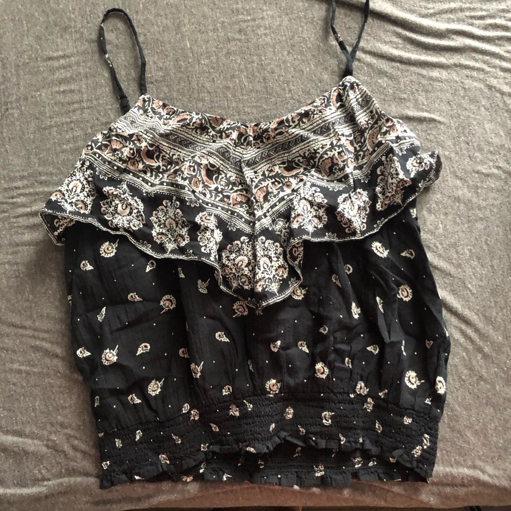 America Eagle flower tank top